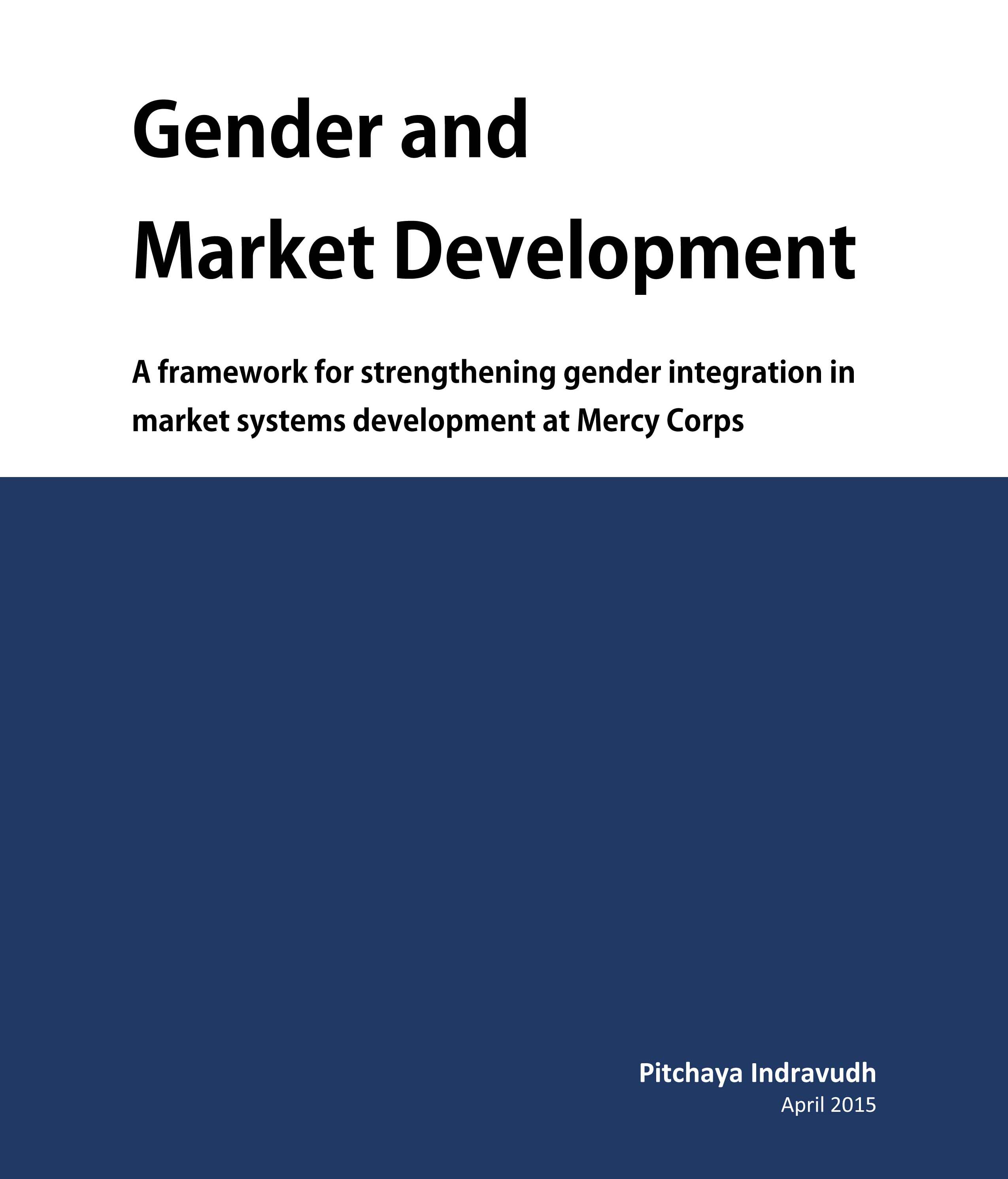 Gender and Market Development