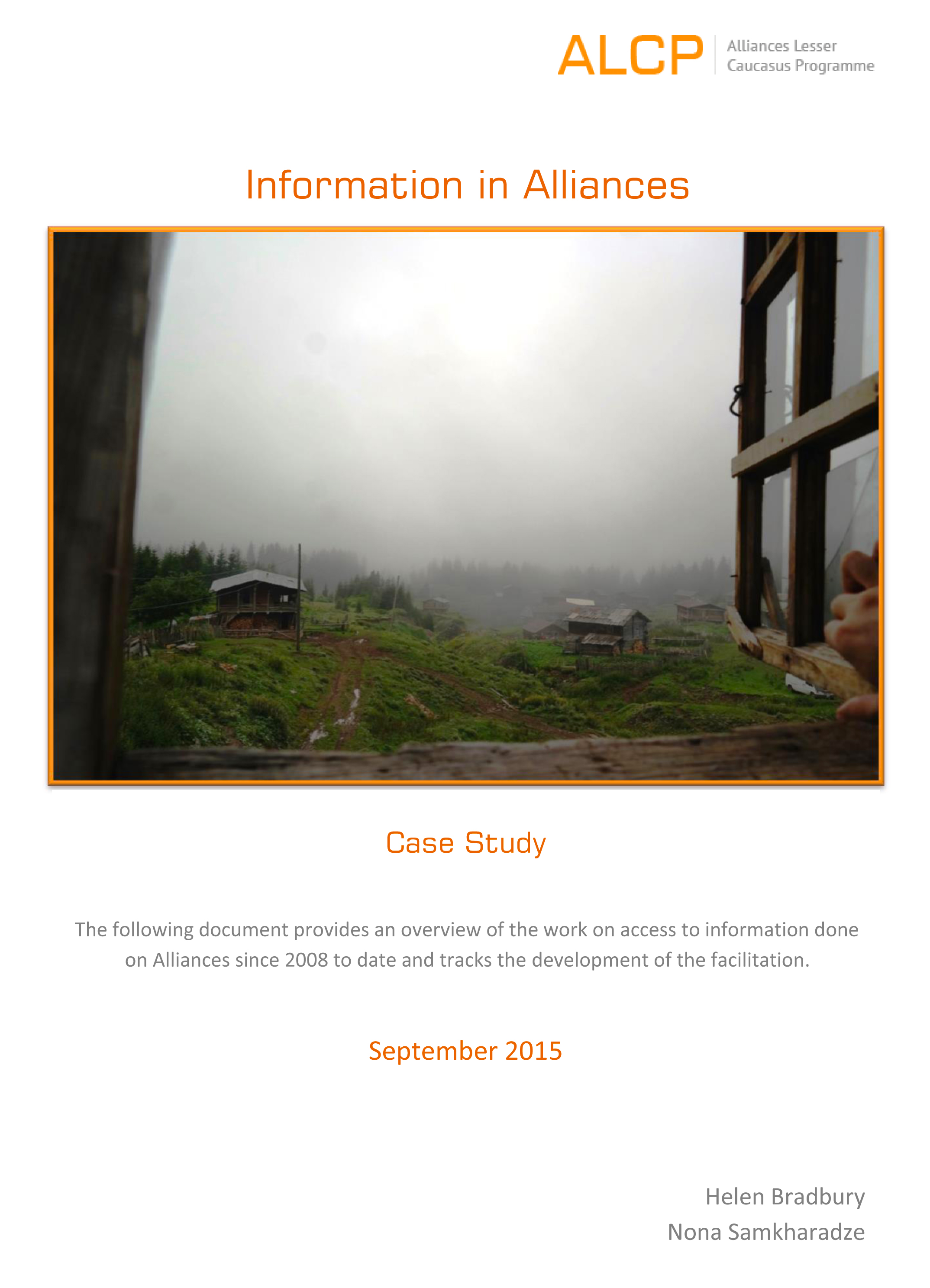 Information in Alliances     Case Study