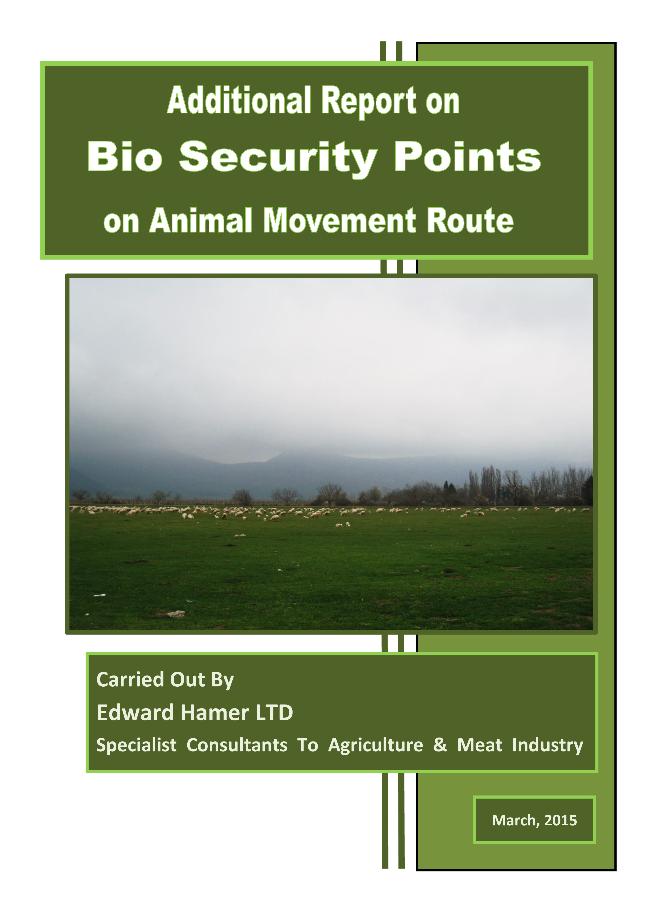 Additional Report on BIO Security Points on Animal Movement Route