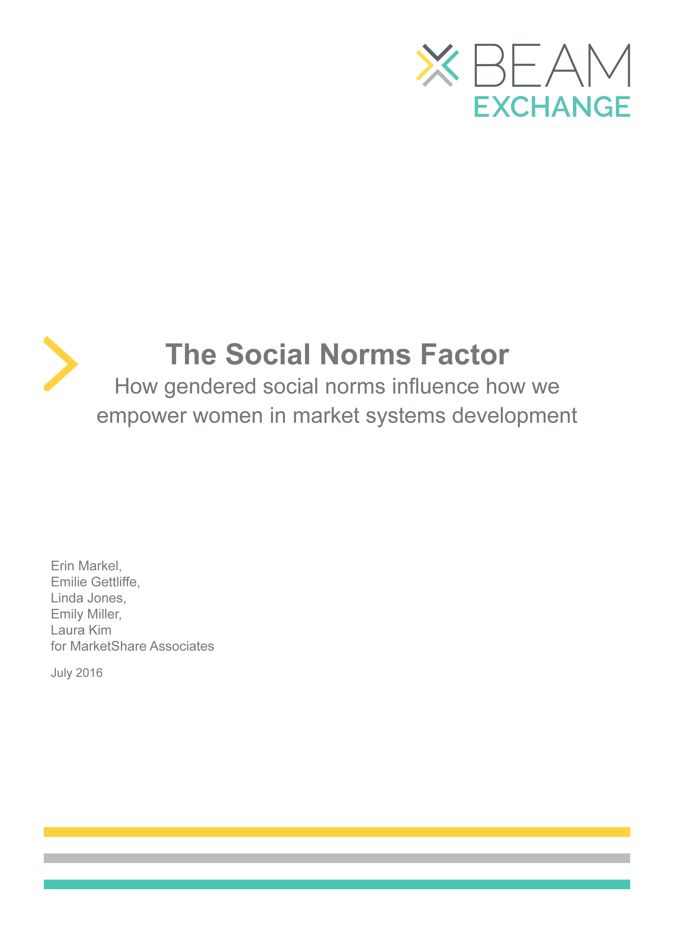 The Social Norms Factor 