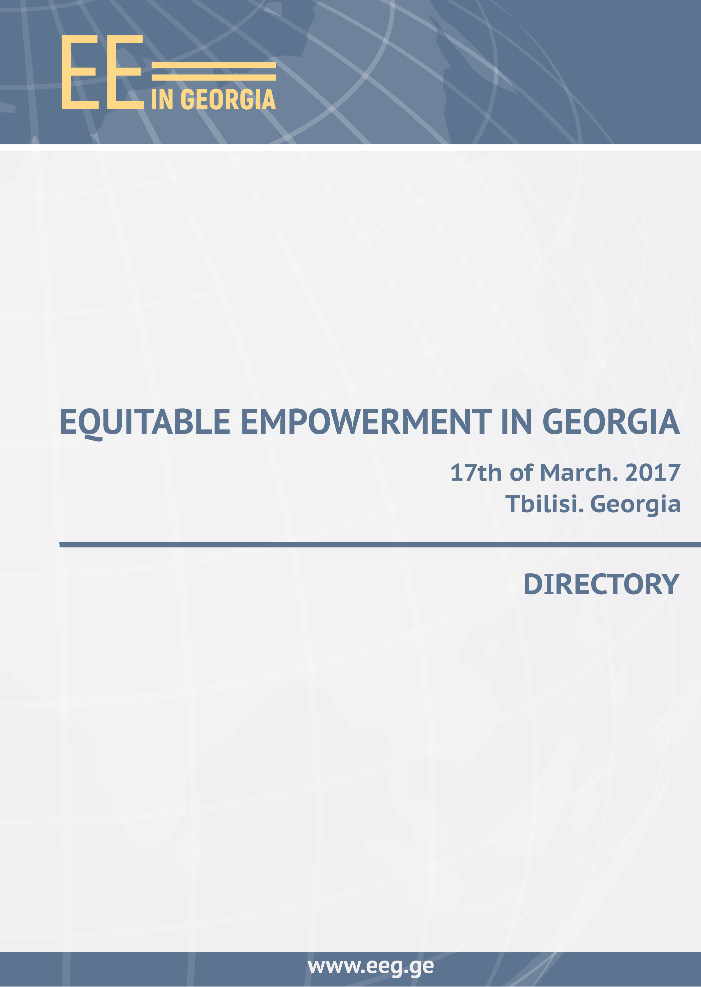Equitable Empowerment in Georgia - Directory (Georgian Version)