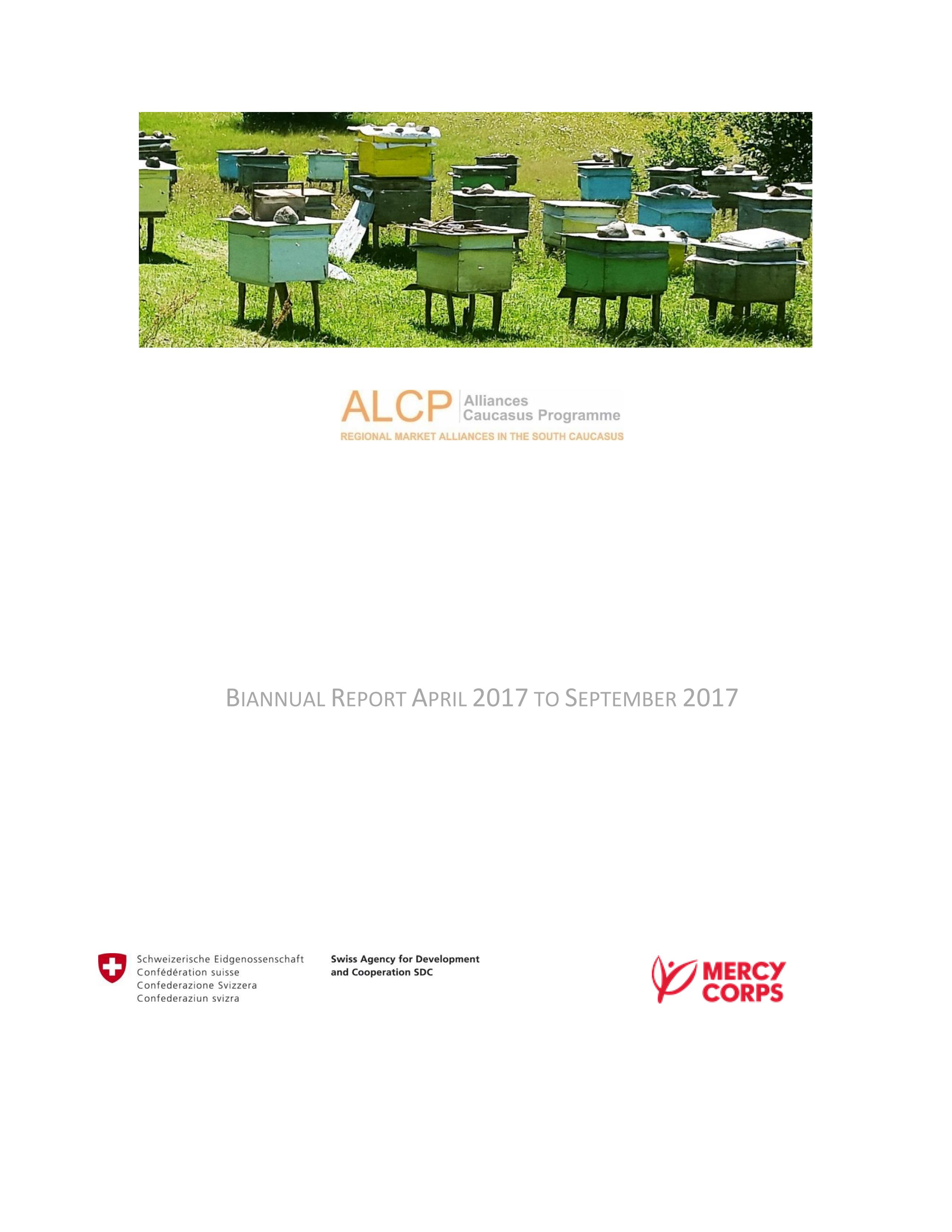 Alliances Caucasus Programme Bi Annual Report 2017