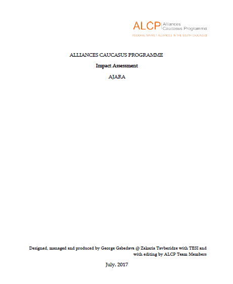 ALCP Impact Assessment 2017 Ajara