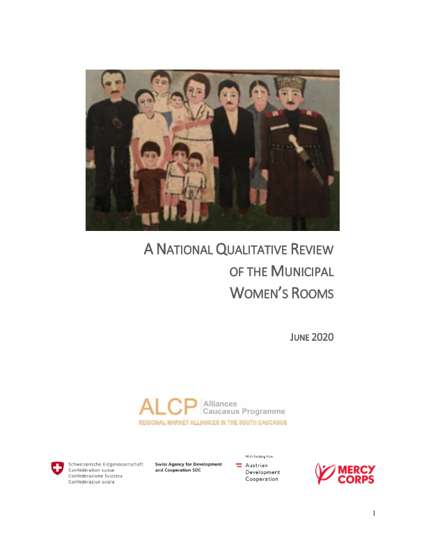 A National Qualitative Review of the Municipal Women&#039;s Rooms